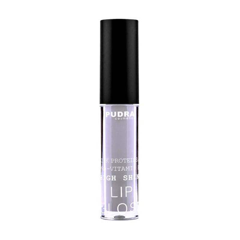 

Блиск для губ Pudra Cosmetics High Shine Lip Gloss з протеїнами шовку та провітаміном B5, 01 Clear, 2.5 г