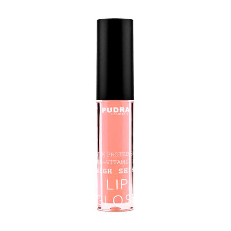 

Блиск для губ Pudra Cosmetics High Shine Lip Gloss з протеїнами шовку та провітаміном B5, 10 Nature Shine, 2.5 г
