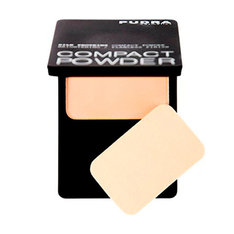 

Компактна пудра для обличчя Pudra Cosmetics Compact Powder з протеїнами шовку, 01 Light Beige, 10 г