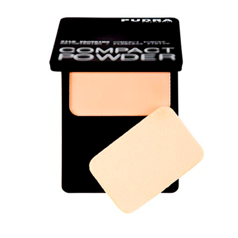 Компактна пудра для обличчя Pudra Cosmetics Compact Powder з протеїнами шовку, 03 Rose Beige, 10 г