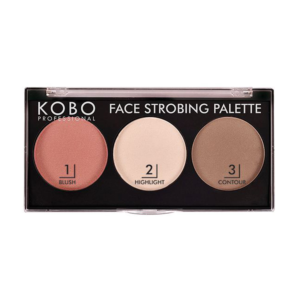 

Палетка для контурингу обличчя Kobo Professional Face Strobbing Palette, 10 г