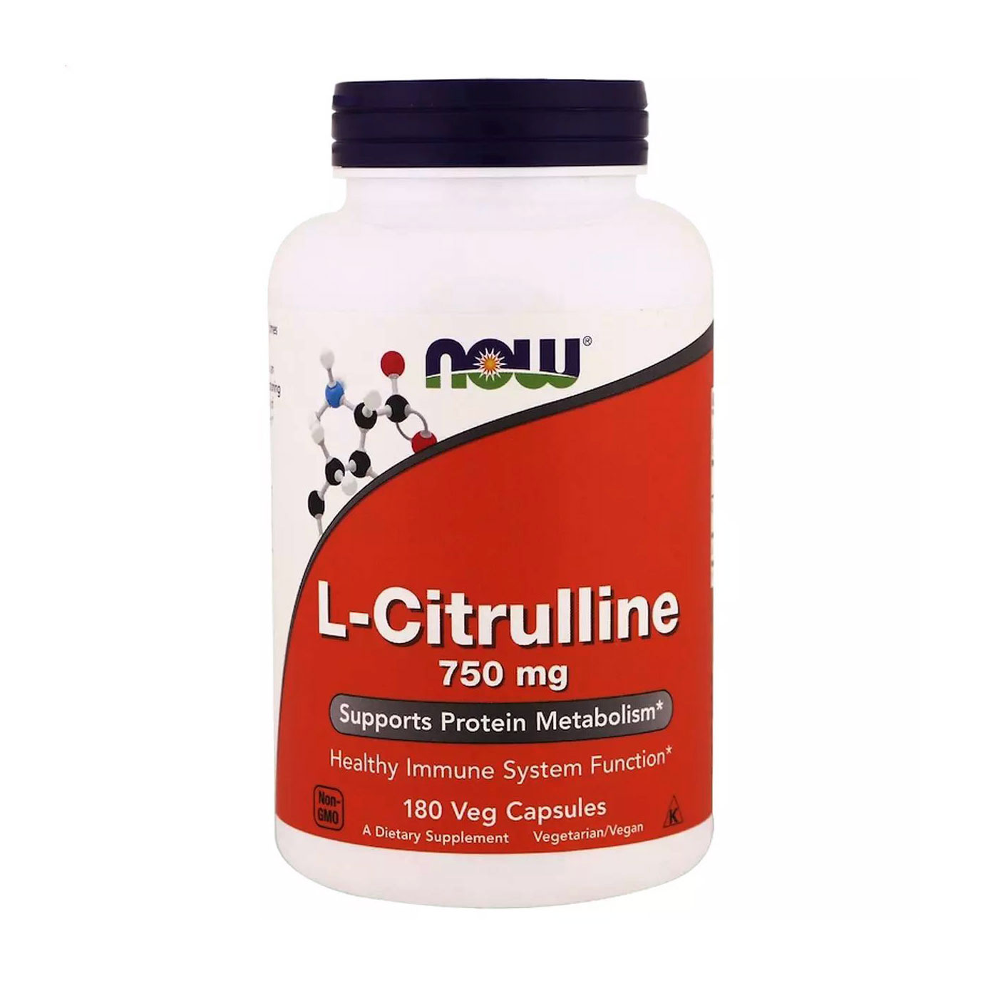 

L-Цитрулін NOW foods L-Citrulline 750 мг, 180 капсул