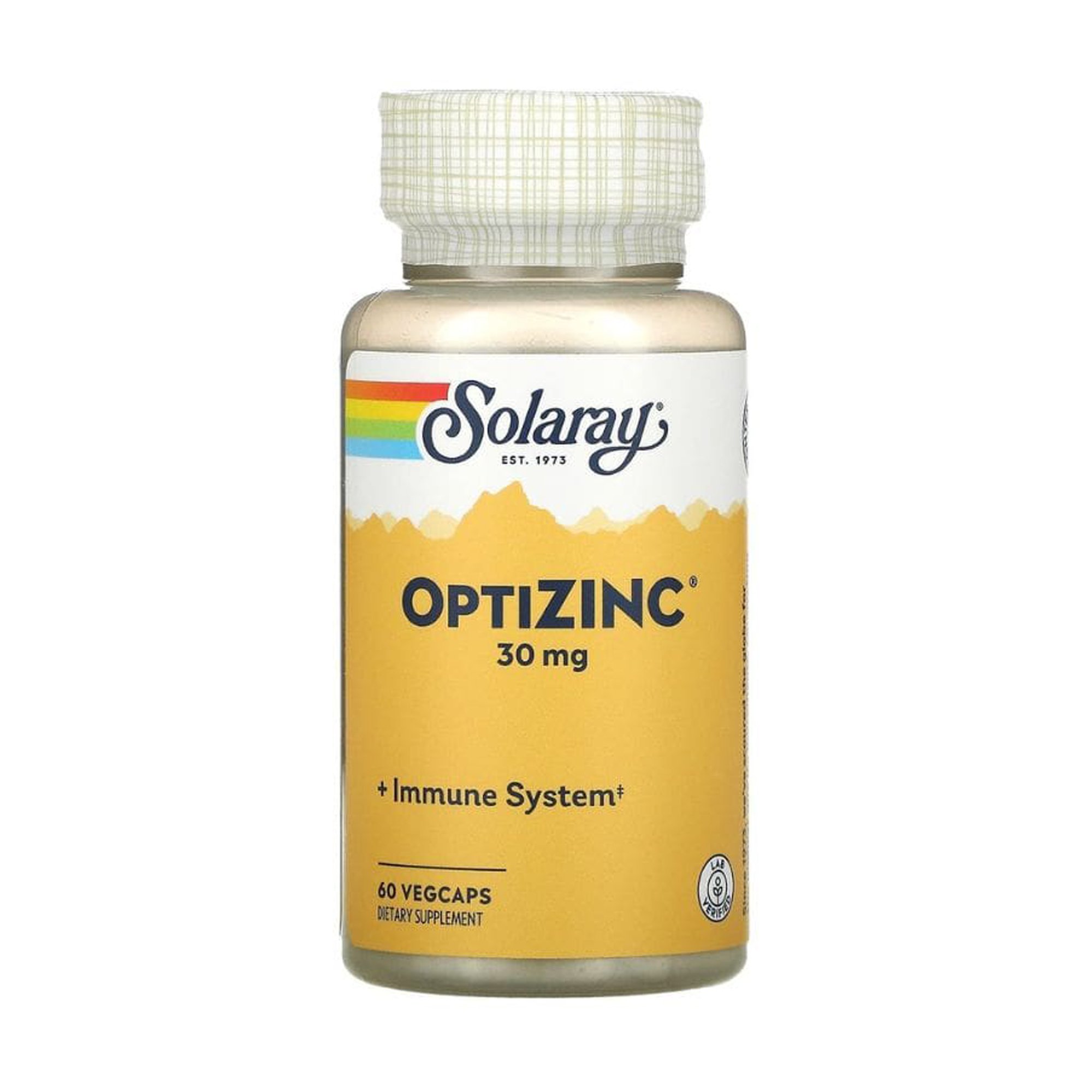 

Цинк Solaray OptiZinc, 30 мг, 60 шт