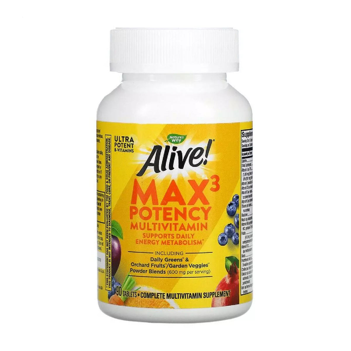 

Мультивітаміни Nature's Way Alive! Max3 Daily з залізом, 90 таблеток