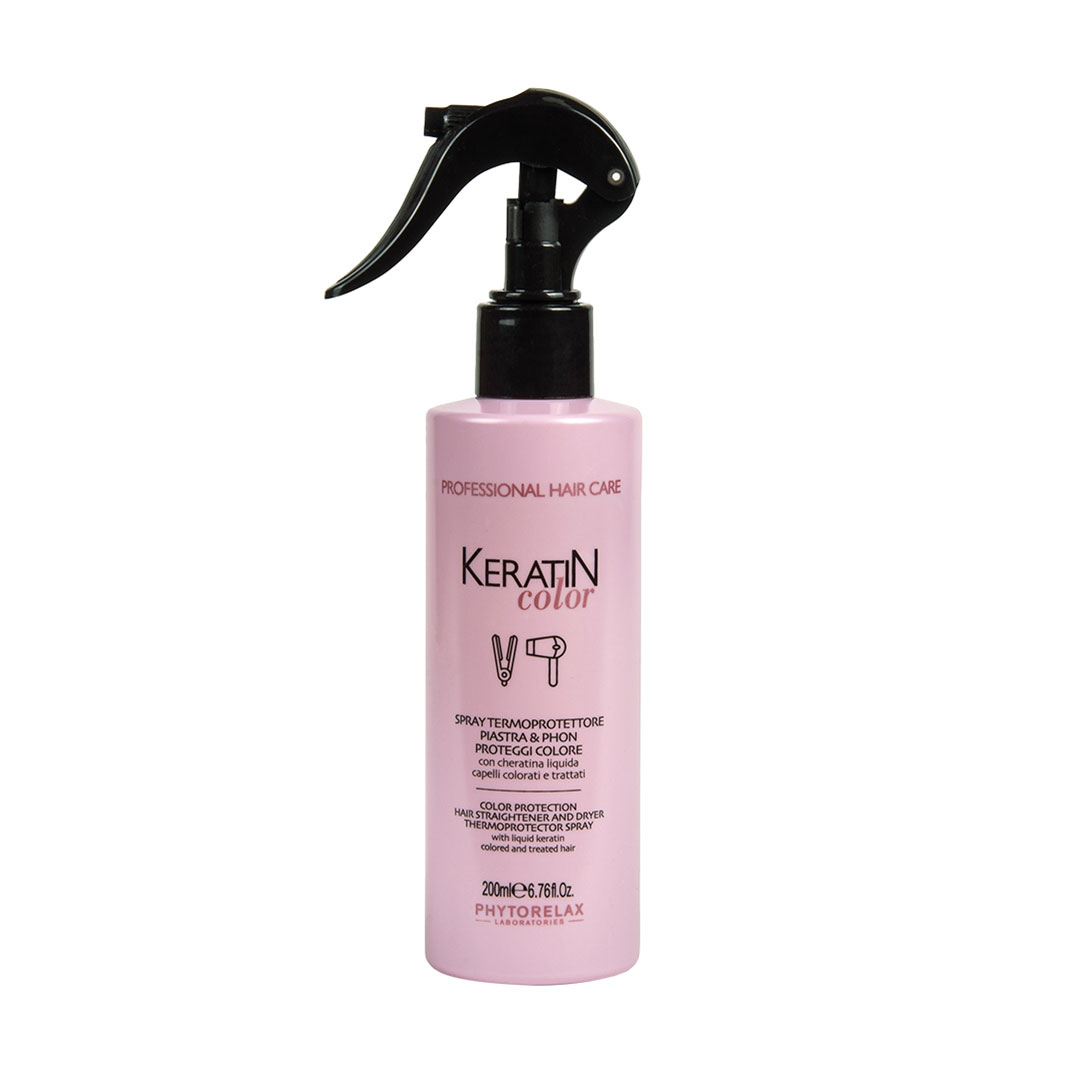 

Уцінка! Спрей-термозахист Phytorelax Laboratories Keratin Color Termoprotector Spray для захисту кольору фарбованого волосся, з кератином, 200 мл