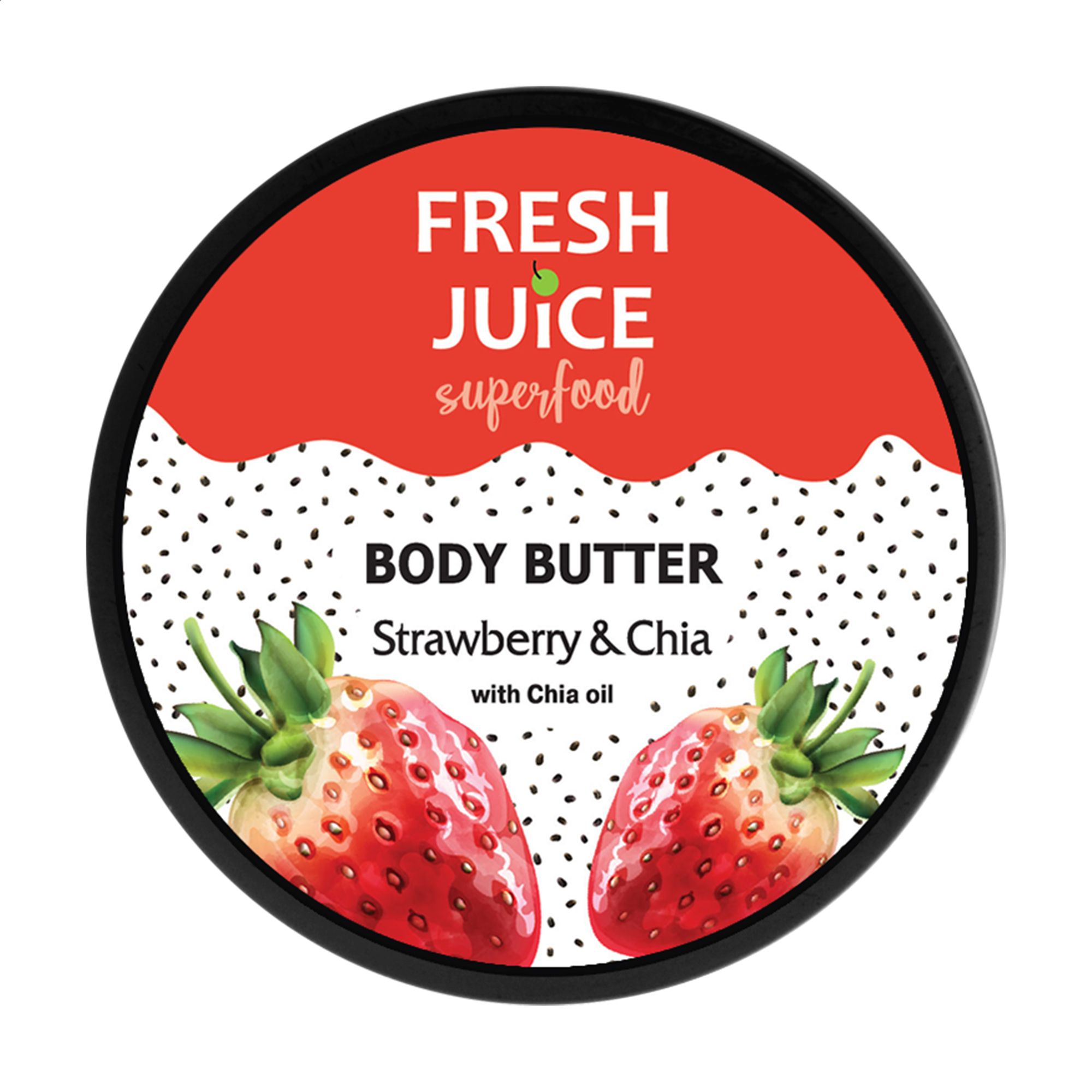 

Крем-масло для тіла Fresh Juice Superfood Strawberry & Chia, 225 мл