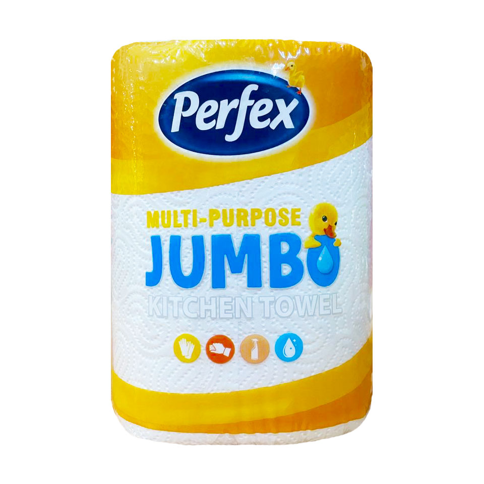 

Паперові рушники Perfex Jumbo, 2-шарові, 144 відривів, 1 шт