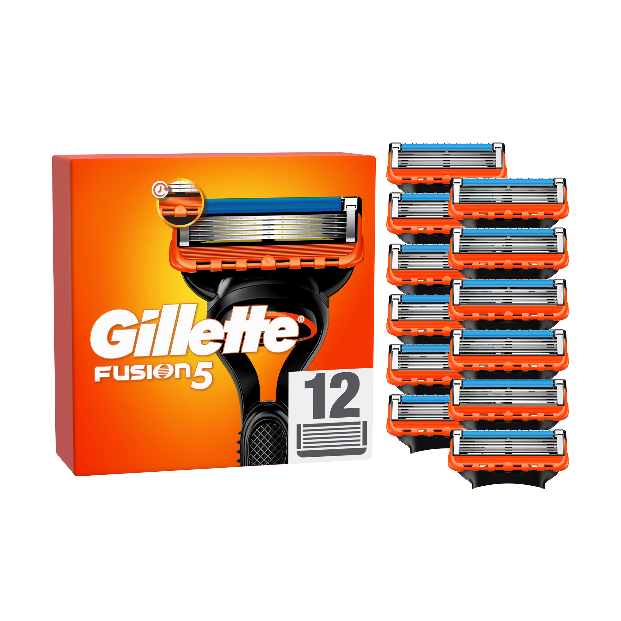 

Змінні картриджі для гоління чоловічі Gillette Fusion5, 12 шт