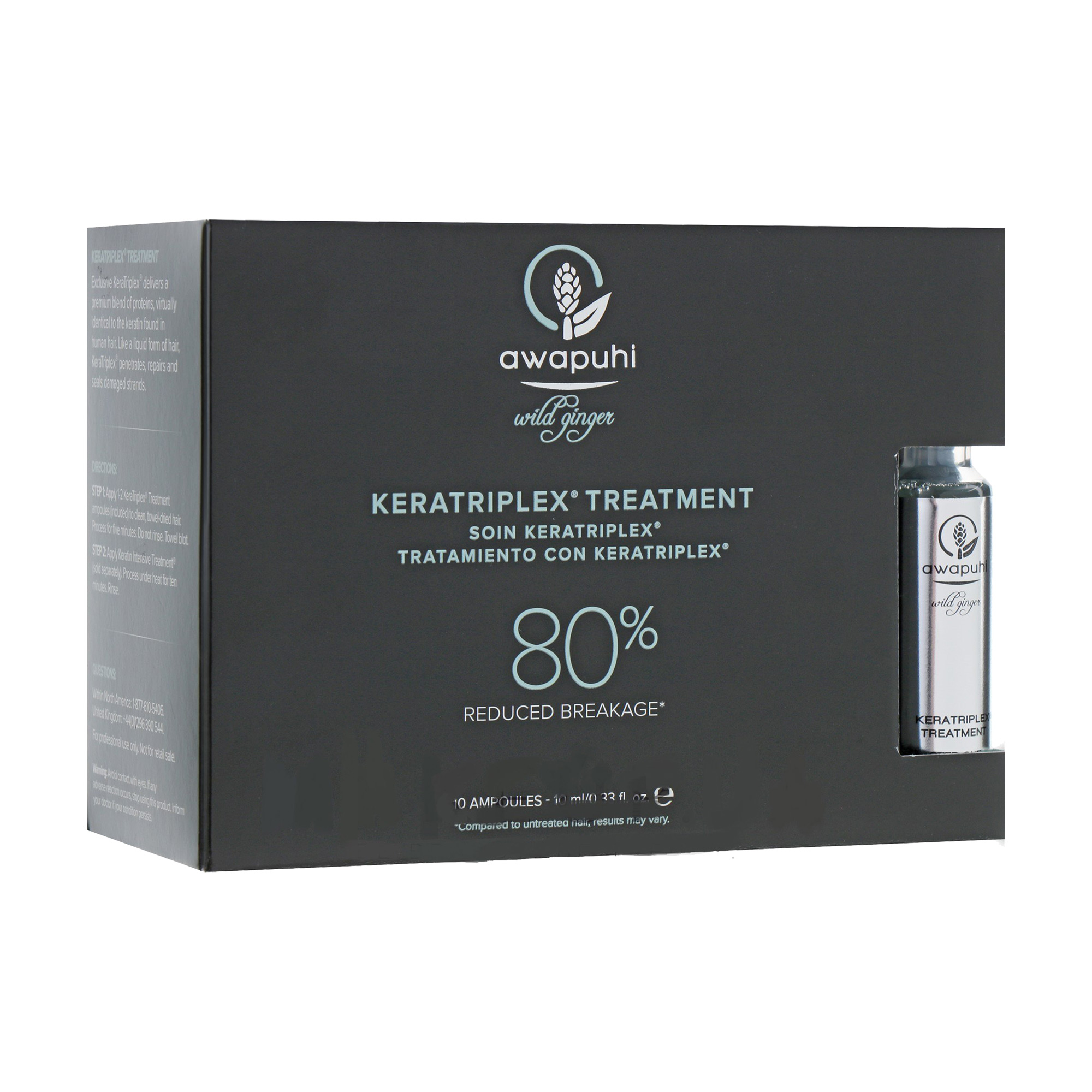 

Концентрований кератиновий комплекс для волосся Paul Mitchell Awapuhi Wild Ginger Keratriplex Treatment, 10*10 мл