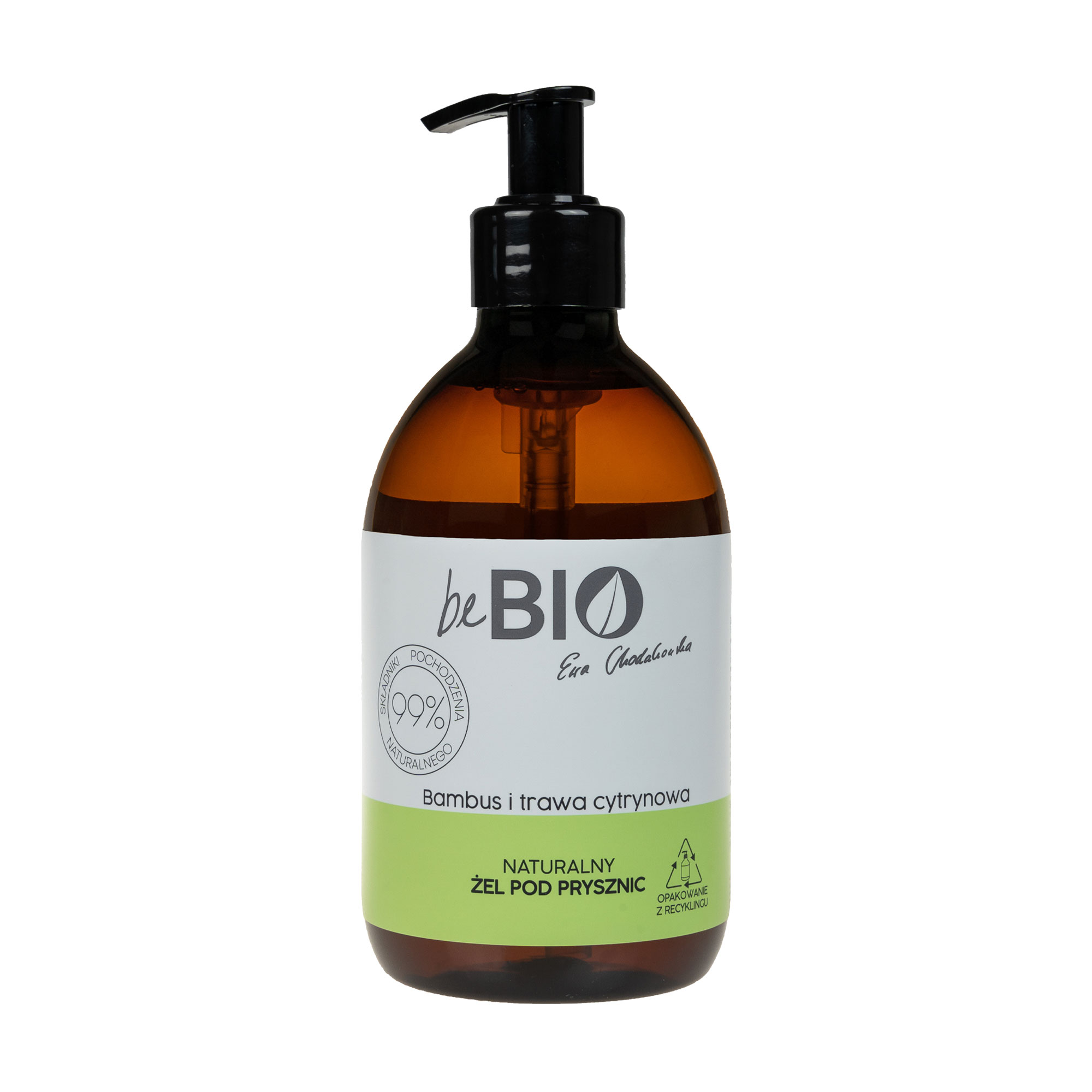 Акція на Гель для душу beBIO Natural Shower Gel Бамбук та лемонграс, 400 мл від Eva