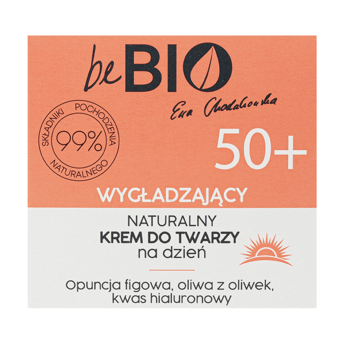 

Натуральний розгладжувальний денний крем для обличчя beBIO 50+, 50 мл