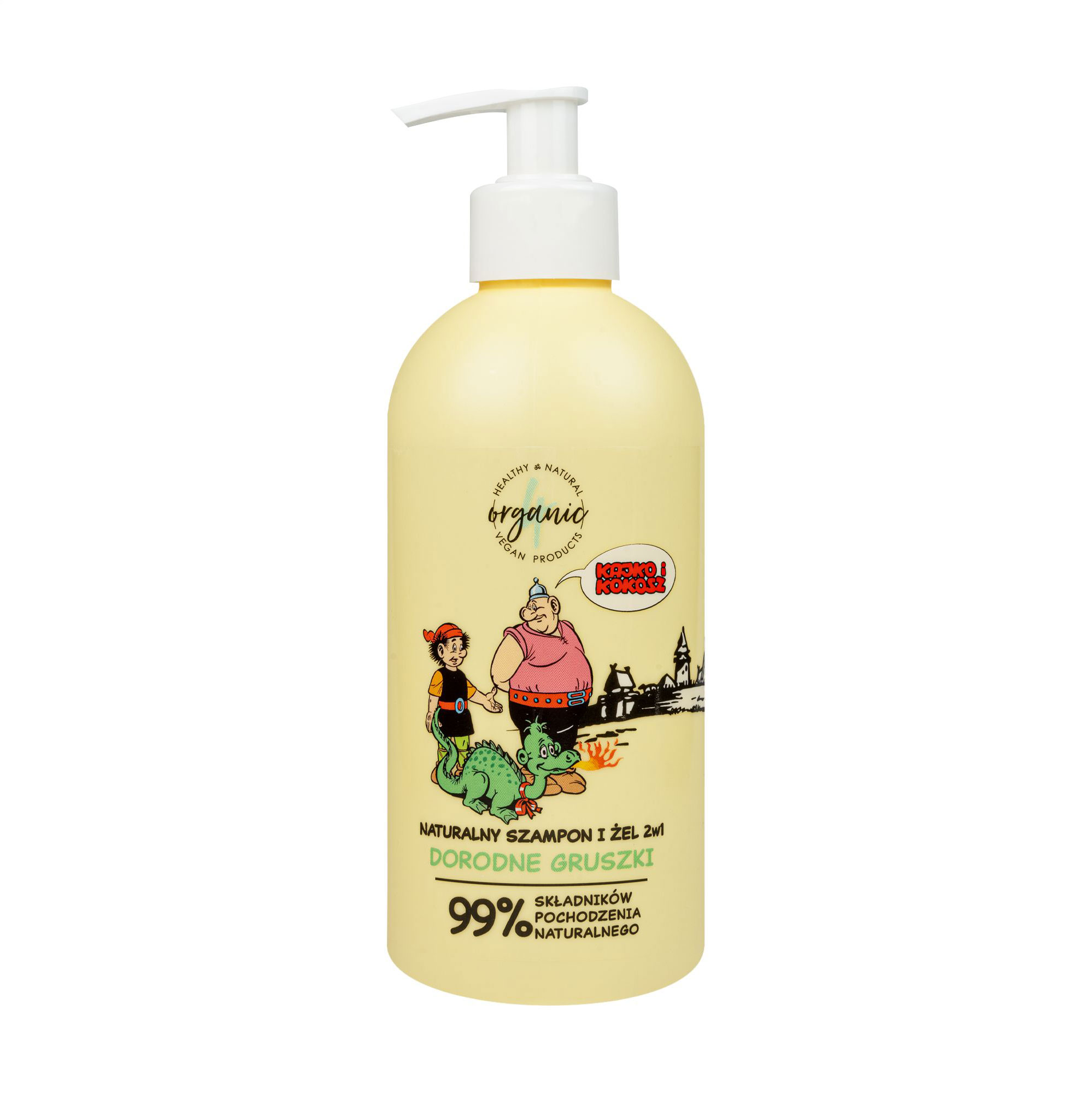 

Натуральний шампунь та гель для душу 2 в 1 4organic Кайко та Кокош, Хороші груші, 350 мл