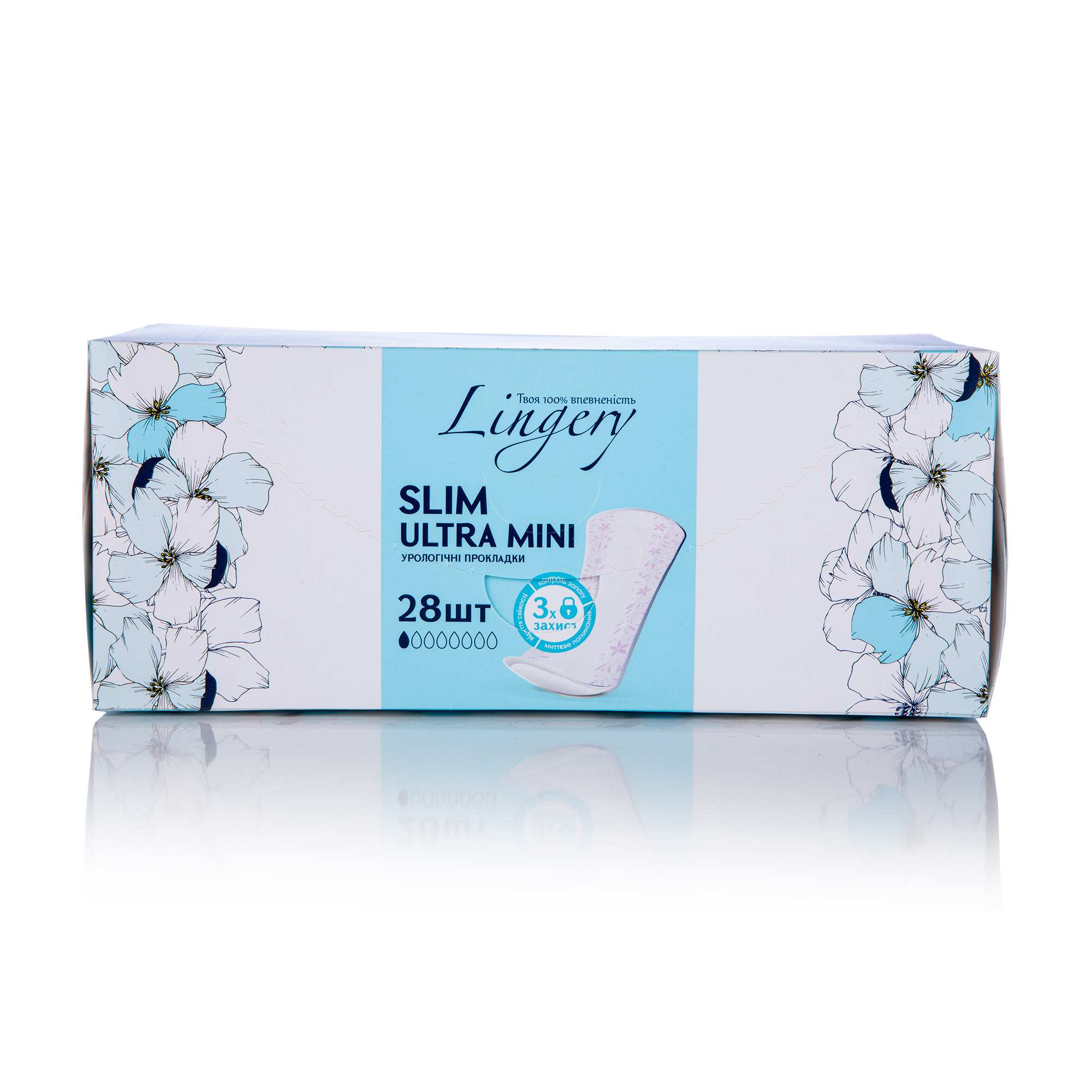 

Уцінка! Урологічні прокладки жіночі Lingery Slim Ultra Mini, 28 шт