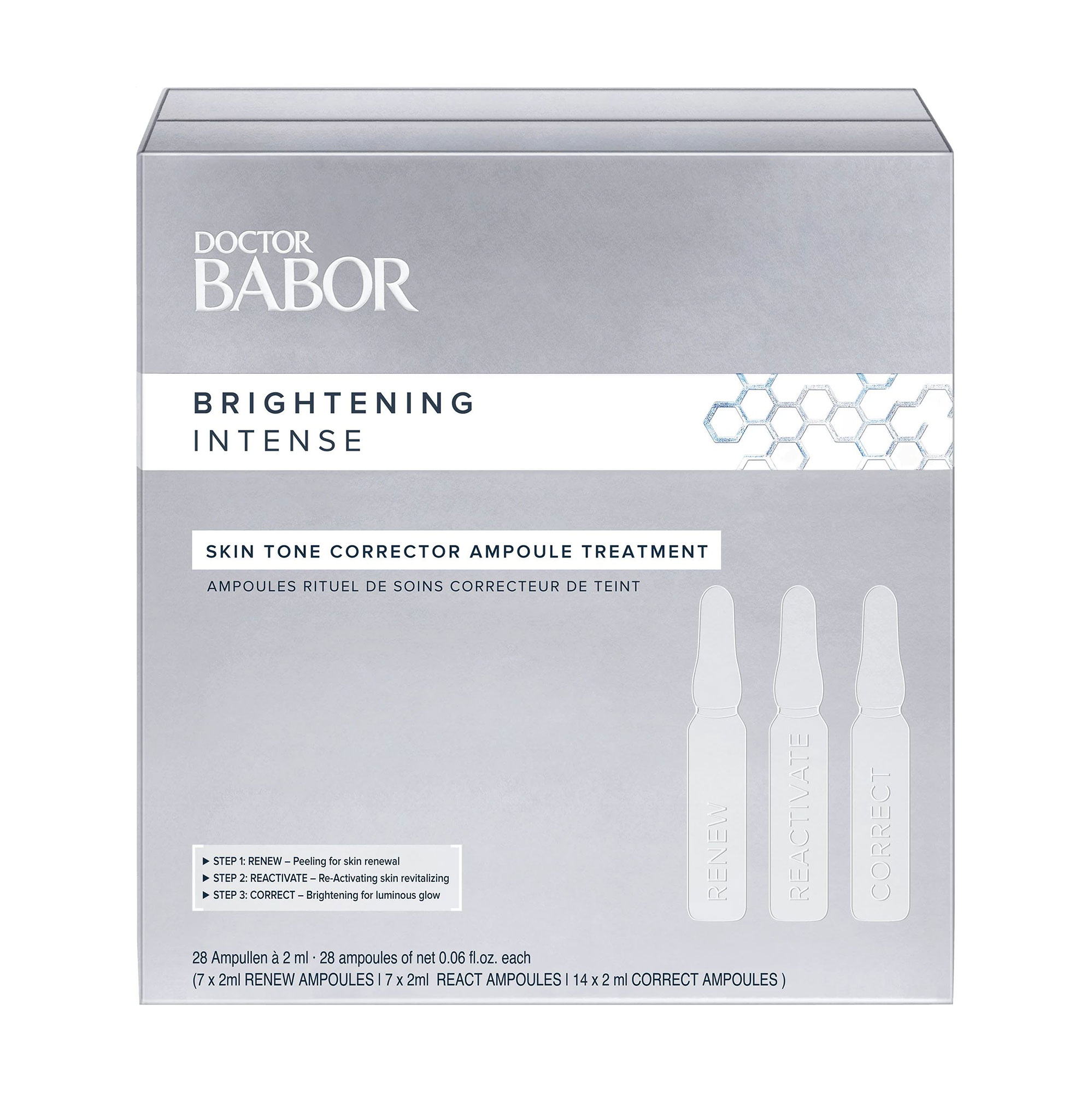 Ампули для корекції тону шкіри обличчя Babor Doctor Babor Brightening Intense Skin Tone Corrector Ampoule Treatment, 28*2 мл