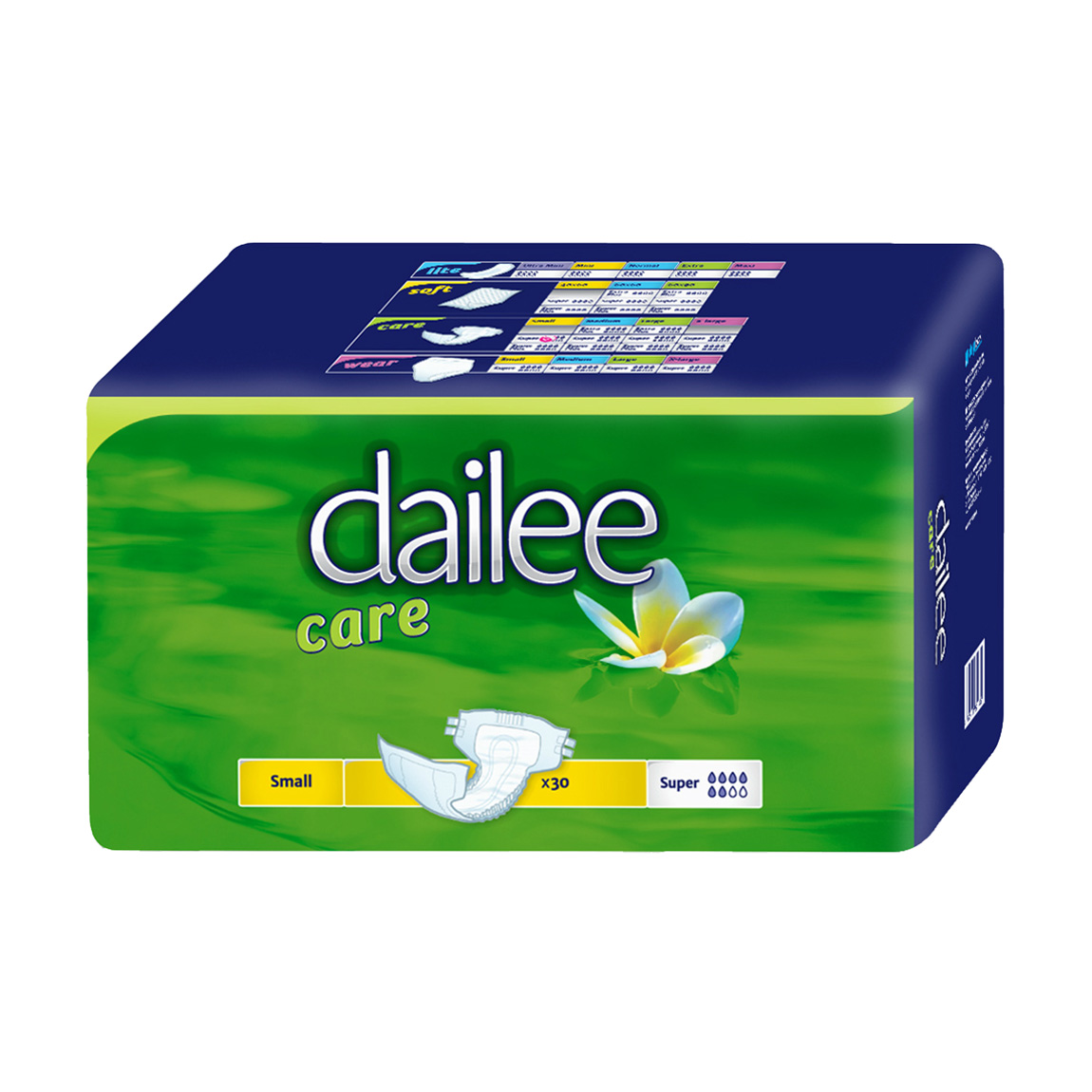 

Уцінка! Підгузки для дорослих Dailee Саге Super, розмір Small, 30 шт