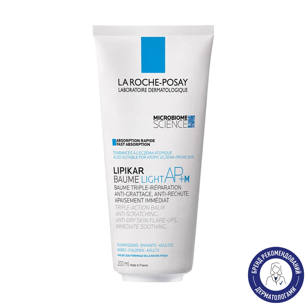 

Бальзам La Roche-Posay Lipikar Baume Light AP+M для сухої, дуже сухої та схильної до атопії шкіри обличчя та тіла, 200 мл