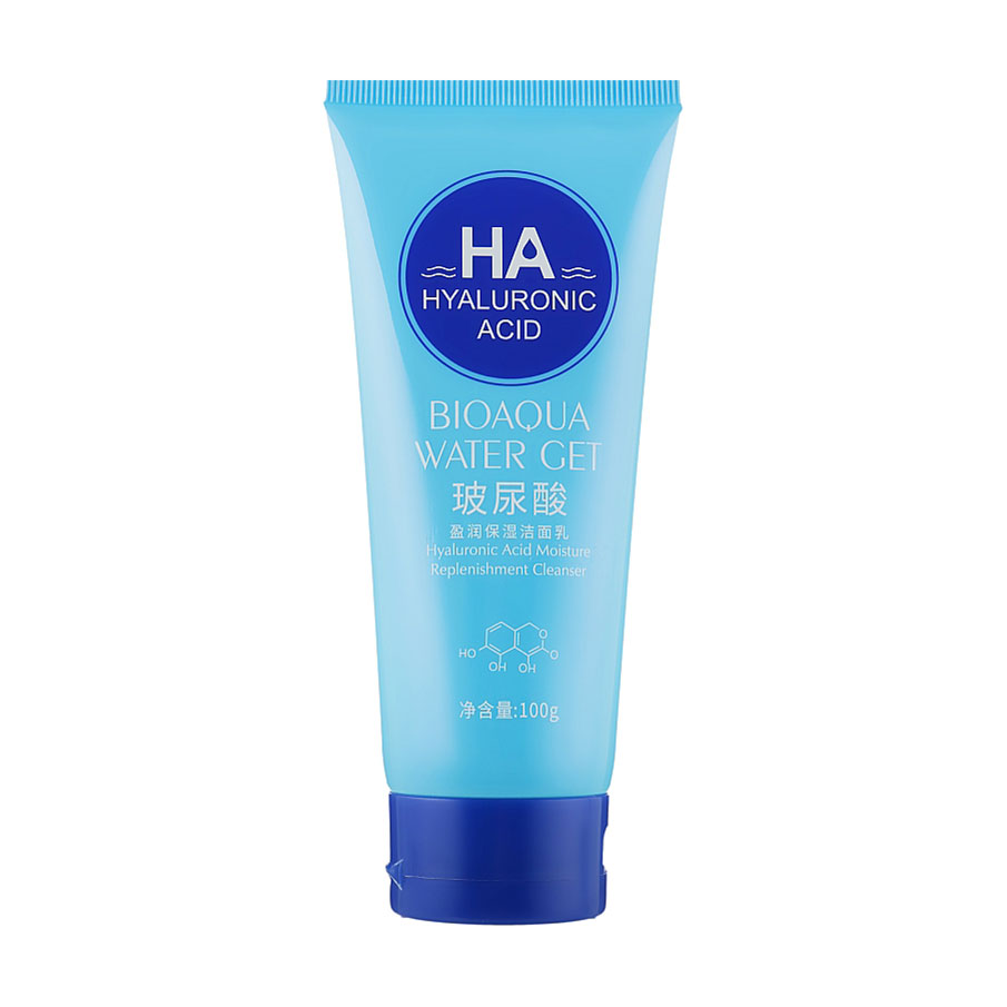 

Пінка для вмивання Bioaqua Hyaluronic Acid Water Get з гіалуроновою кислотою, 100 г