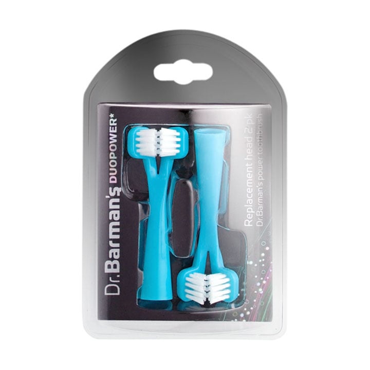 

Змінні насадки для зубної щітки Dr. Barman's Duopower блакитні, 2 шт