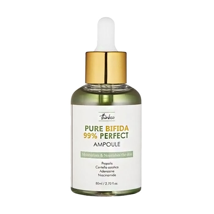 

Зміцнювальна сироватка для обличчя Thinkco Pure Bifida 99% Perfect Ampoule для пружності шкіри, з біфідобактеріями, 80 мл