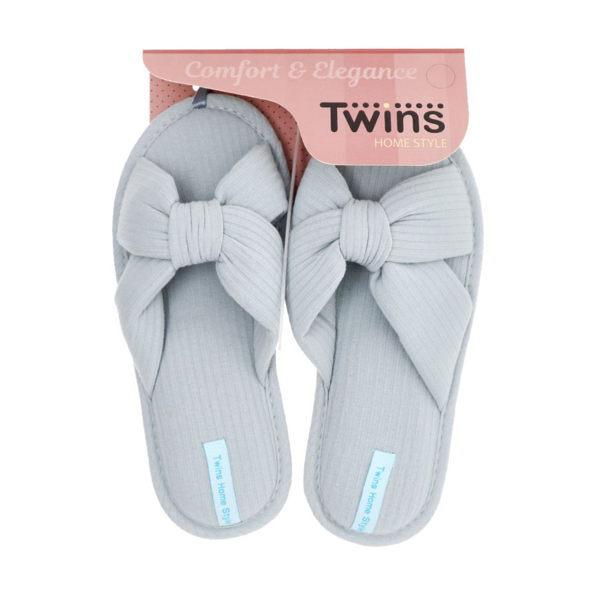 

Жіночі домашні капці Twins HS-VL Бант-перехресні, бірюзові, розмір 36-37