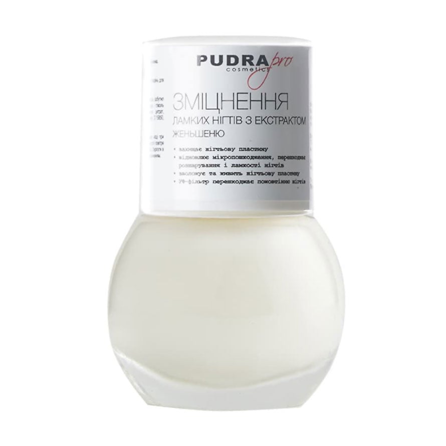 

Лак для нігтів Pudra Cosmetics Pro Зміцнення для нігтів з женьшенем, 13 г