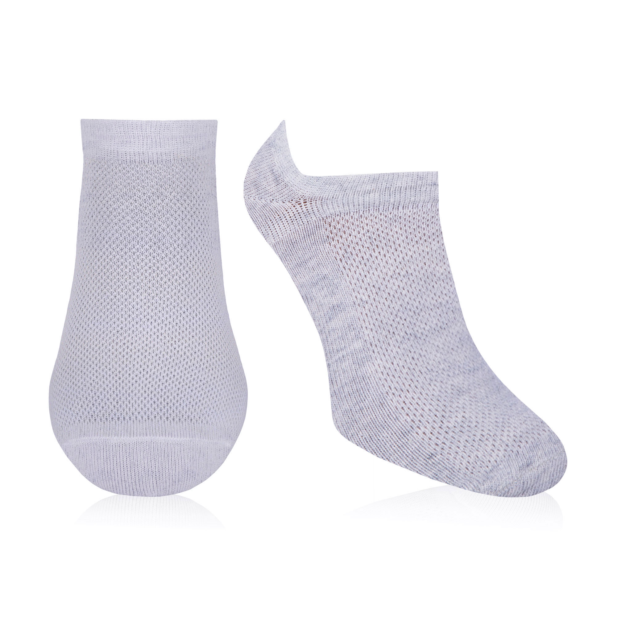 

Шкарпетки жіночі AmiGA Training укорочені, сітка, сірий меланж, розмір 23-25