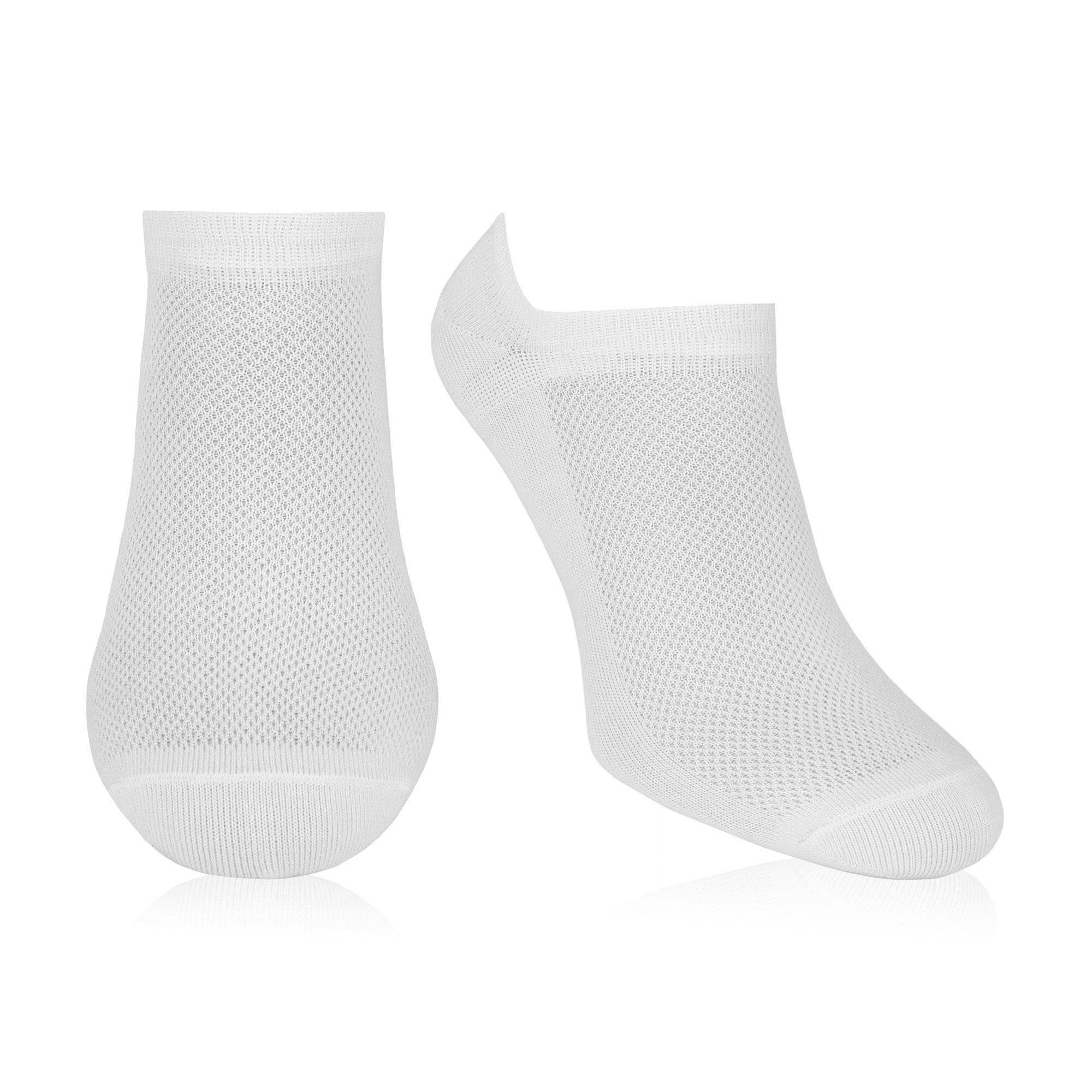 

Шкарпетки жіночі AmiGA Training укорочені, сітка, білі, розмір 23-25