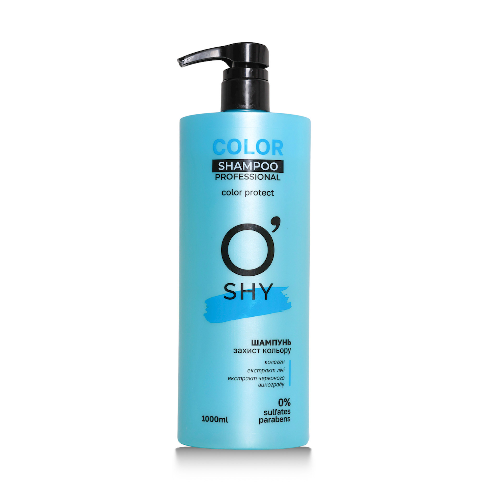 

Уцінка! Безсульфатний шампунь O'shy Color Professional Shampoo Захист кольору, для фарбованого волосся, 1 л