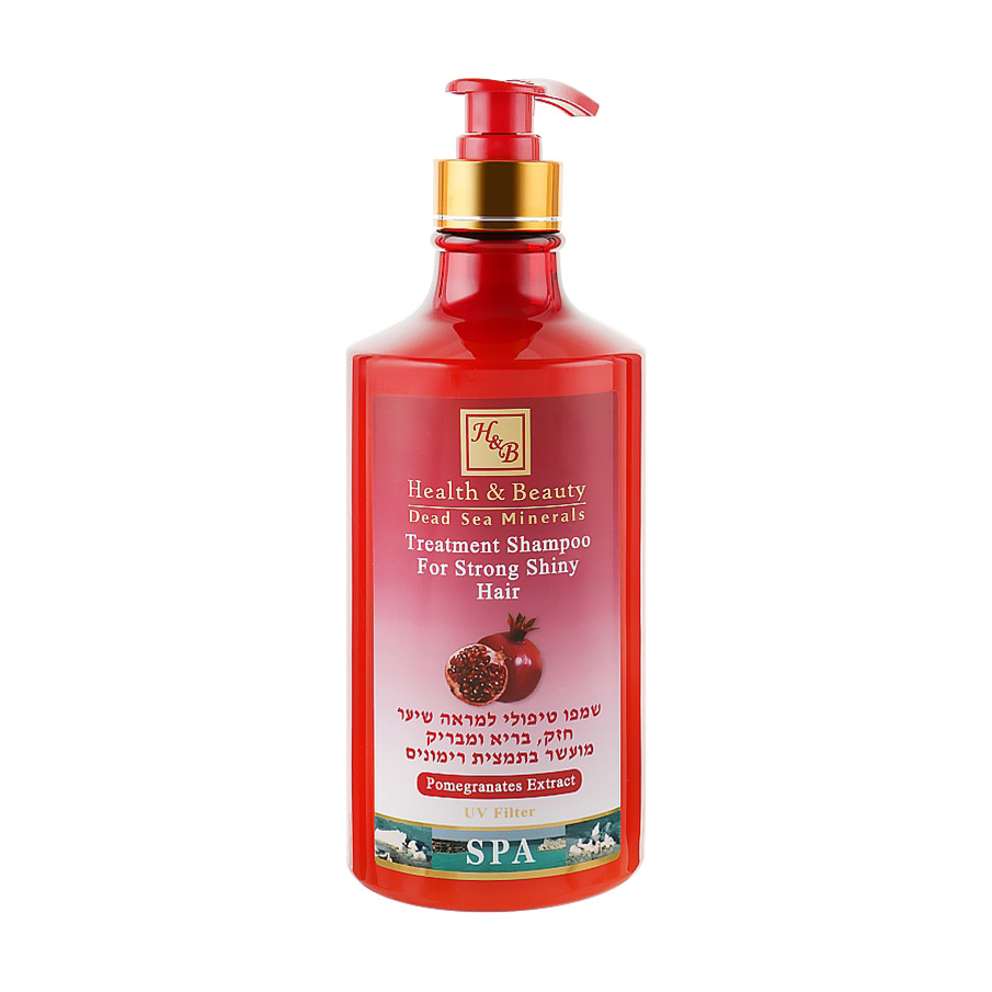 

Уцінка! Зміцнювальний шампунь для волосся Health And Beauty Treatment Shampoo для блиску, з екстрактом гранату, 780 мл