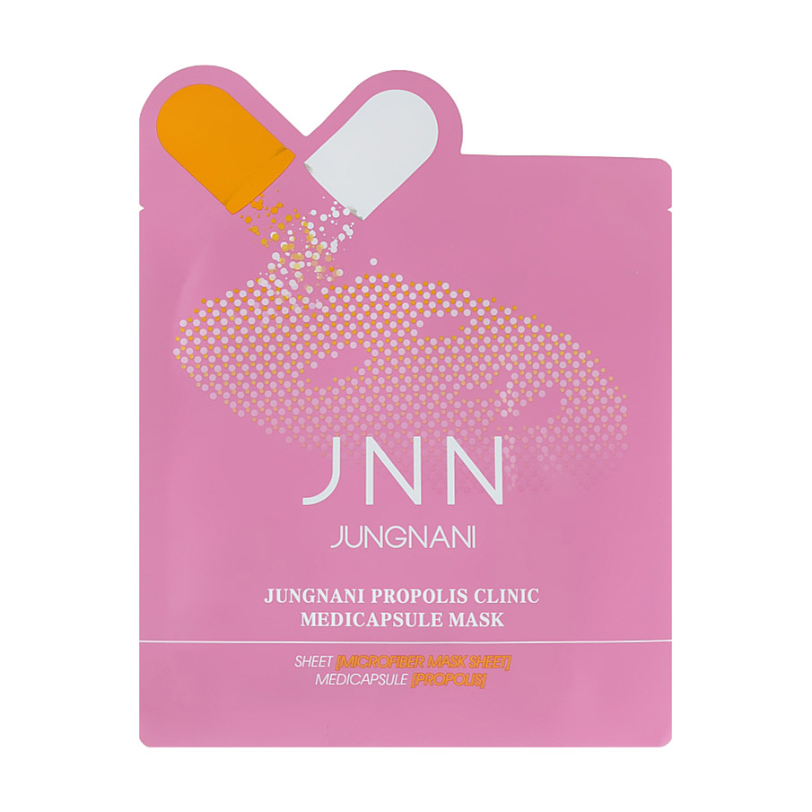

Тканинна маска для обличчя Jungnani Propolis Clinic Medicapsule Mask Живильна, з прополісом, 23 мл