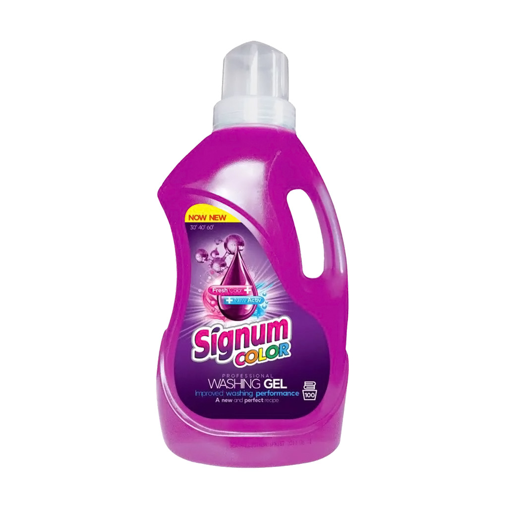 

Уцінка! Гель для прання кольорових речей Signum Color 100 циклів прання, 3.3 л