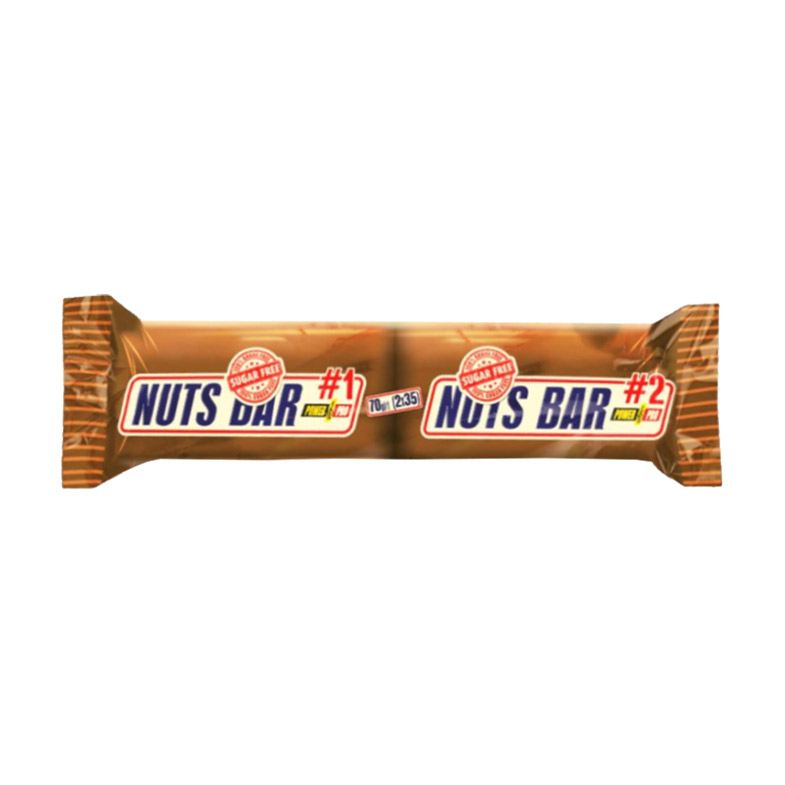 

Батончик Power Pro Nuts Bar з арахісом та карамеллю, без цукру, 70 г