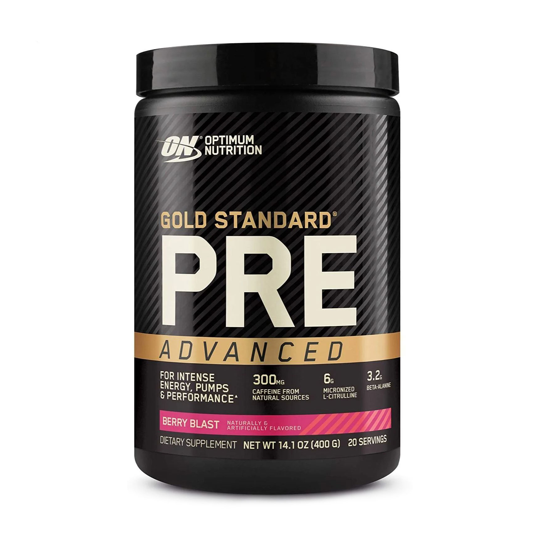 

Передтренувальний комплекс Optimum Nutrition Gold Standard Pre-Advanced Ягідний вибух, в порошку, 400 г