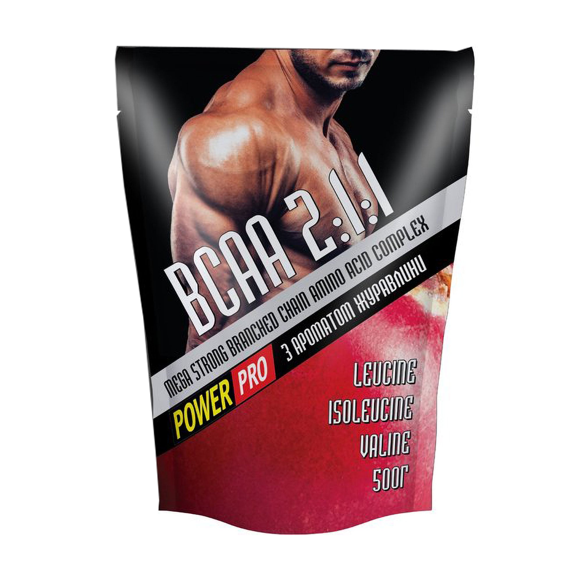 

Амінокислота Power Pro BCAA 2-1-1, в порошку, зі смаком журавлини, 500 г