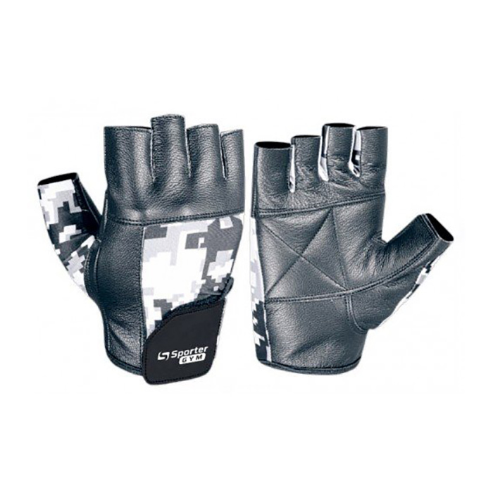 

Рукавиці Sporter Gym Men Fitness Gloves S Black/Camo (MFG-227.7 A)
