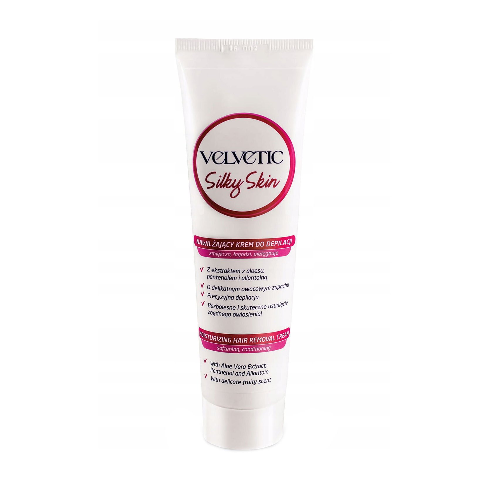 

Зволожувальний крем для депіляції тіла Velvetic Silky Skin Moisturizing Hair Removal Cream з алое вера, 100 мл