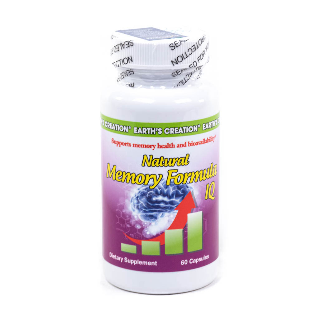 

Поліпшення пам'яті Earth's Creation Natural Memory Formula IQ, 60 капсул