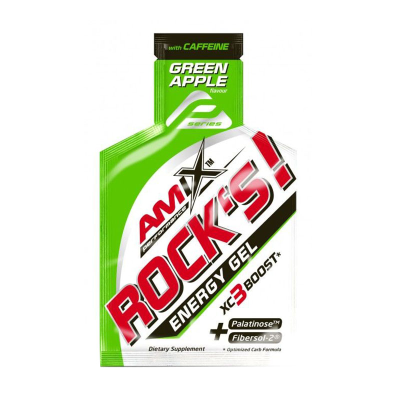 

Передтренувальний комплекс Amix Nutrition Performance Amix Rock's Gel з кофеїном, зелене яблуко, 32 г
