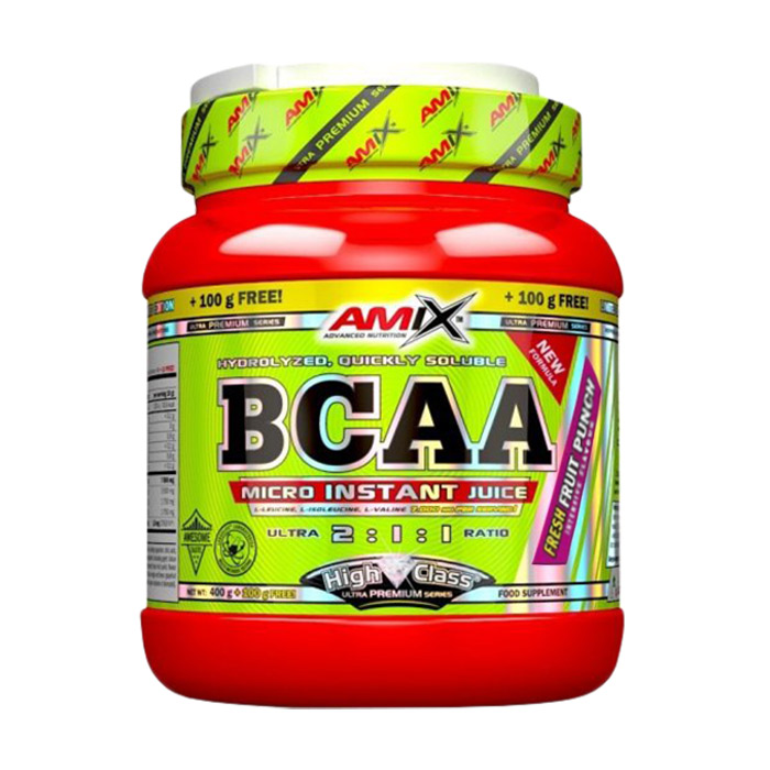 

Амінокислота Amix Nutrition BCAA Micro Instant Juice 2:1:1 Фруктовий пунш, в порошку, 500 г