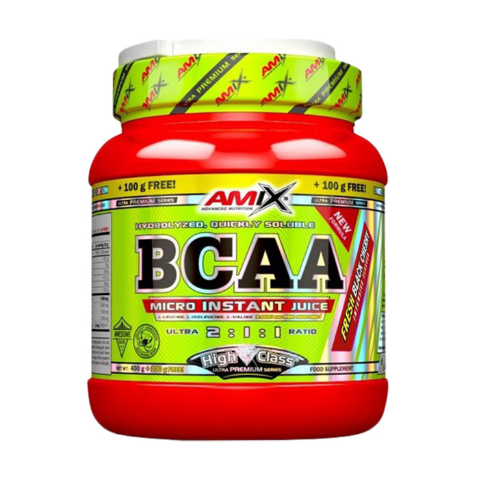 

Амінокислота Amix Nutrition BCAA Micro Instant Juice 2:1:1 Чорна вишня, в порошку, 500 г