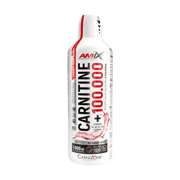 

Карнітин Amix Nutrition CarniZone Carnitine 100000 мг, Вишня-малина, в рідині, 1 л