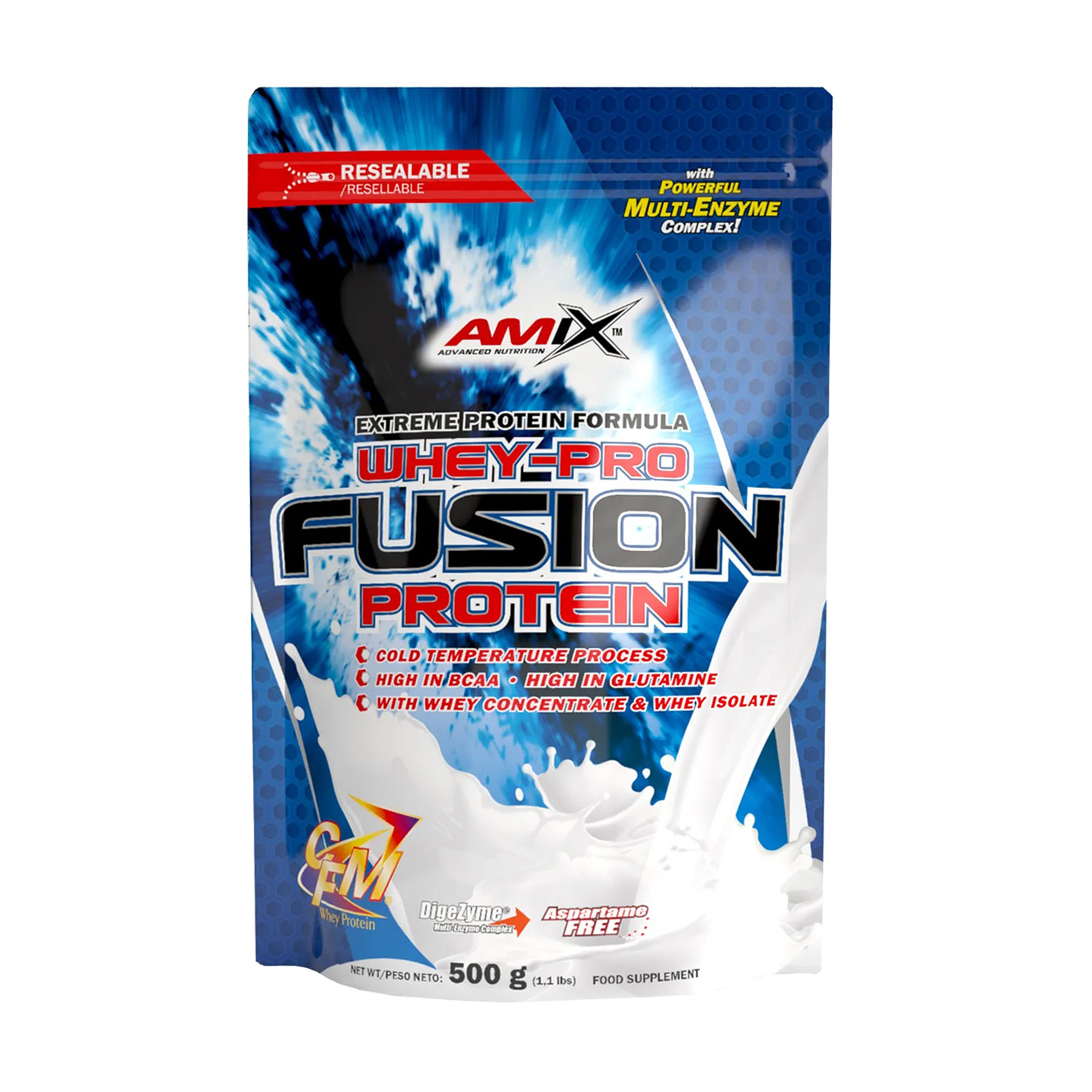Протеїн Amix Nutrition Whey-Pro Fusion Protein в порошку, зі смаком ванілі, 500 г