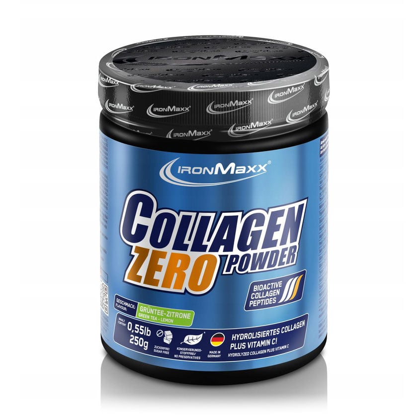 

Колаген IronMaxx Collagen Powder Zero Зелений чай з лимоном, в порошку, 250 г