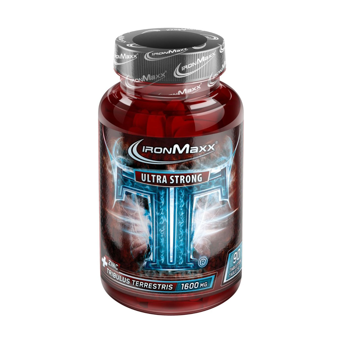 

Передтренувальний комплекс IronMaxx TT Ultra Strong + Zinc Tribulus Terrestris 1600 мг, 90 таблеток