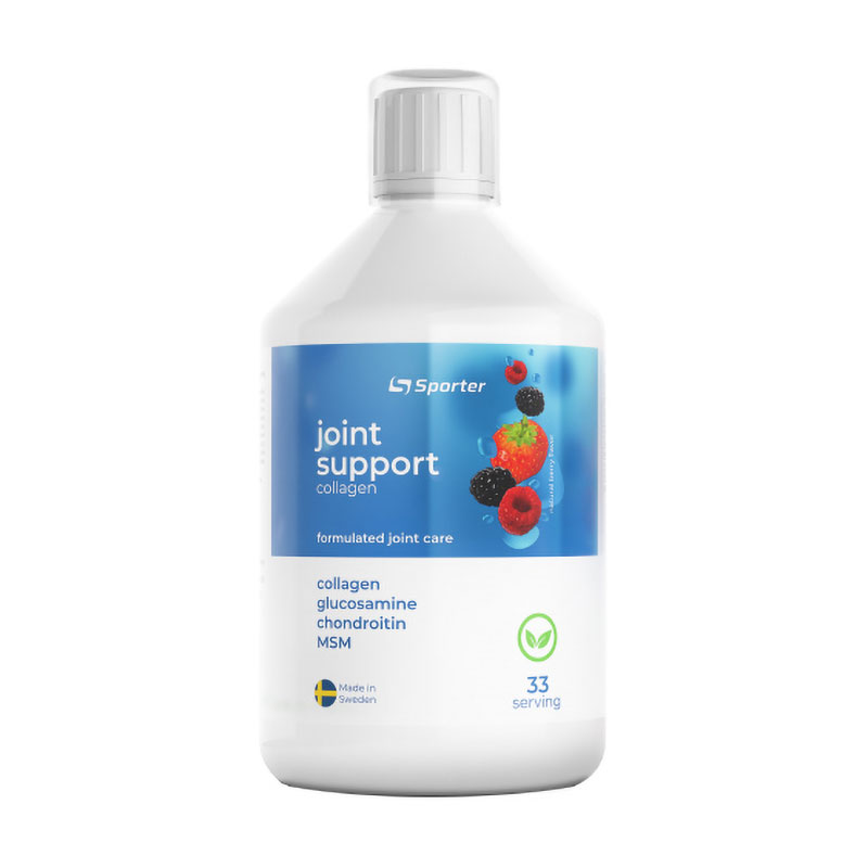 

Комплекс глюкозаміну, хондроїтину МСМ з додаванням колагену Sporter Joint Support Лісові ягоди, в рідині, 500 мл