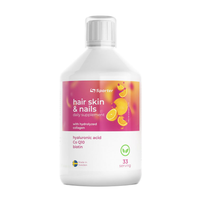 

Комплекс Волосся, шкіра та нігті Sporter Hair Skin & Nails Апельсин, в рідині, 500 мл