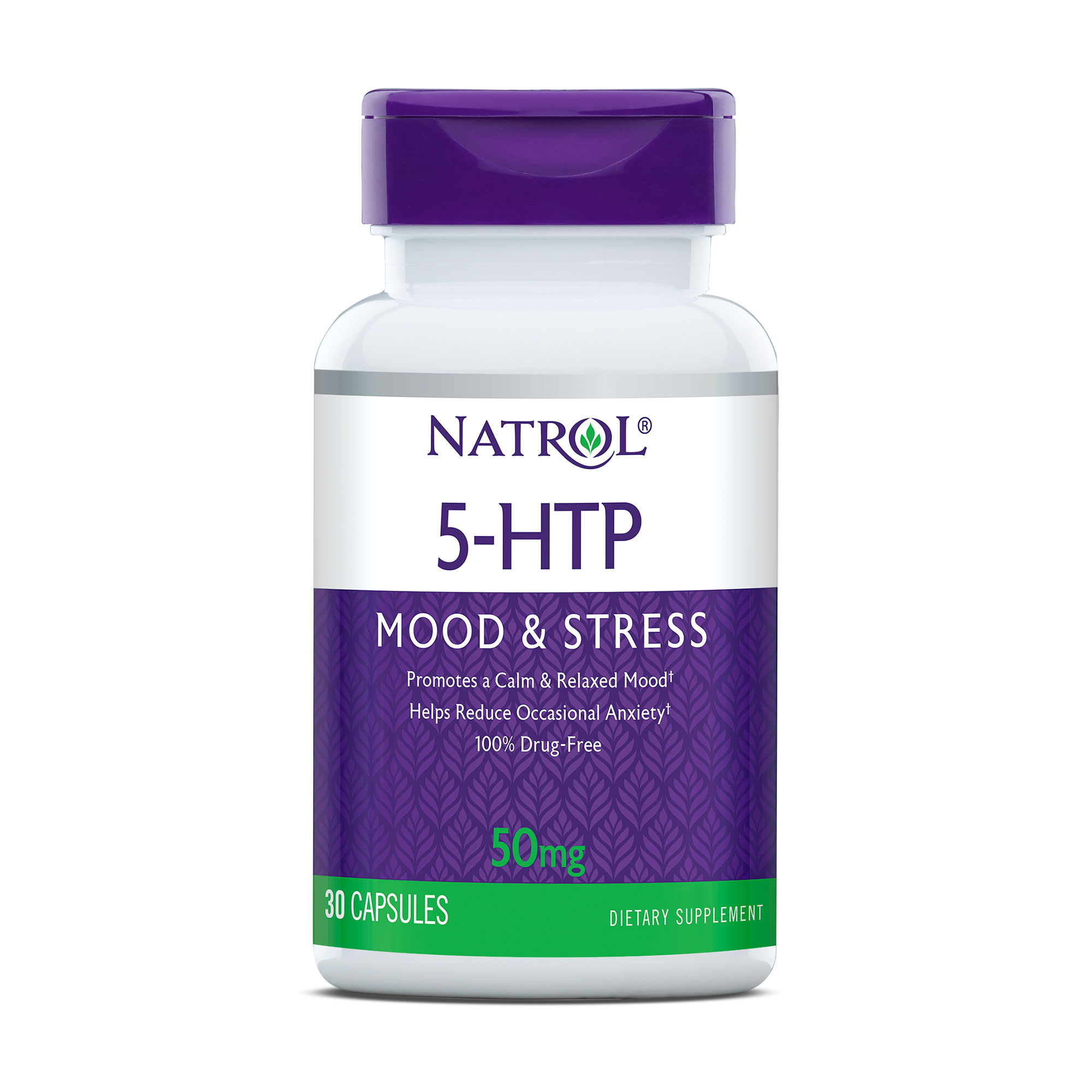 

5-Гідрокситриптофан Natrol 5-HTP Mood&Stress 50 мг, 30 капсул