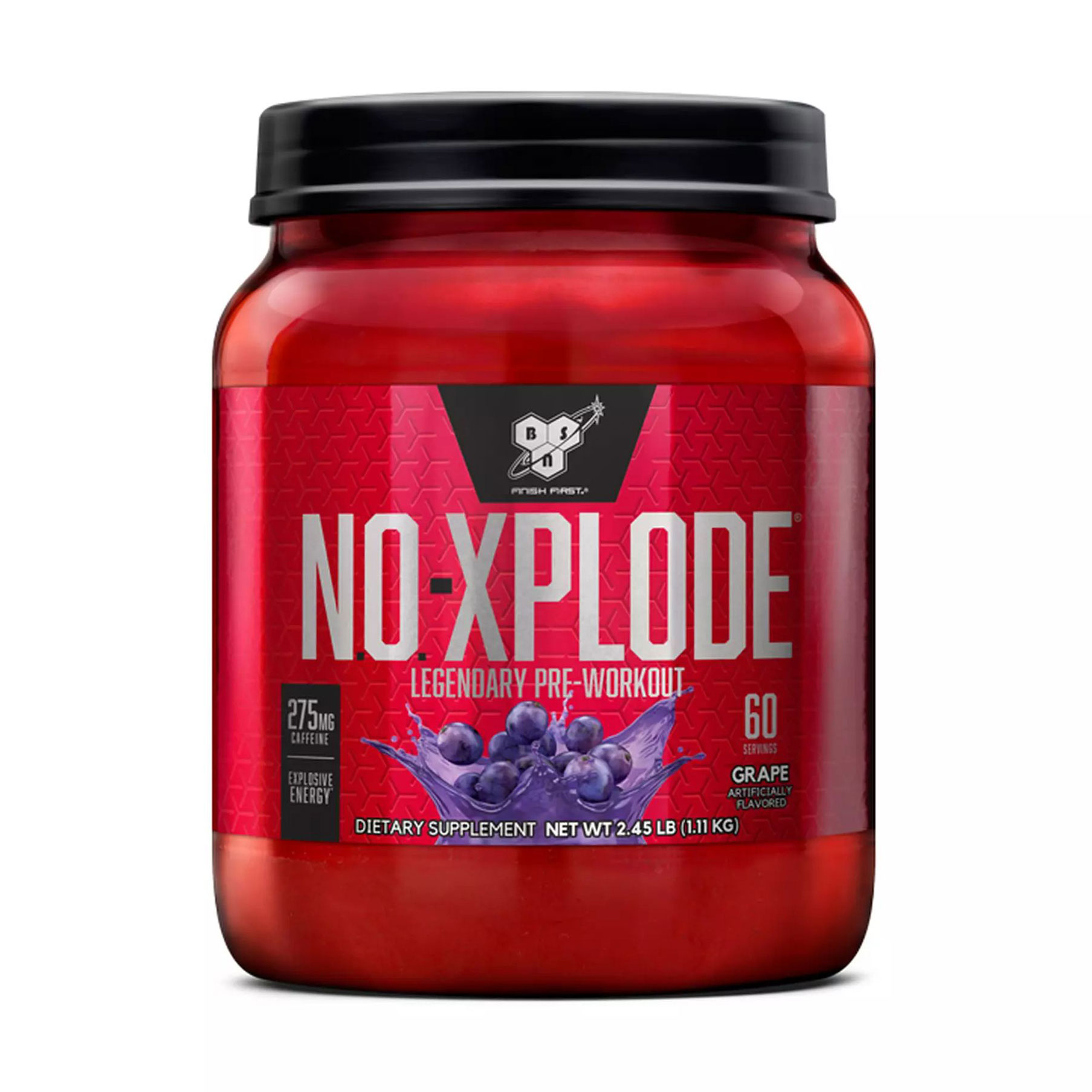 

Уцінка! Передтренувальний комплекс BSN N.O.-Xplode 3.3 Pre-Workout Виноград, в порошку, 1.11 кг