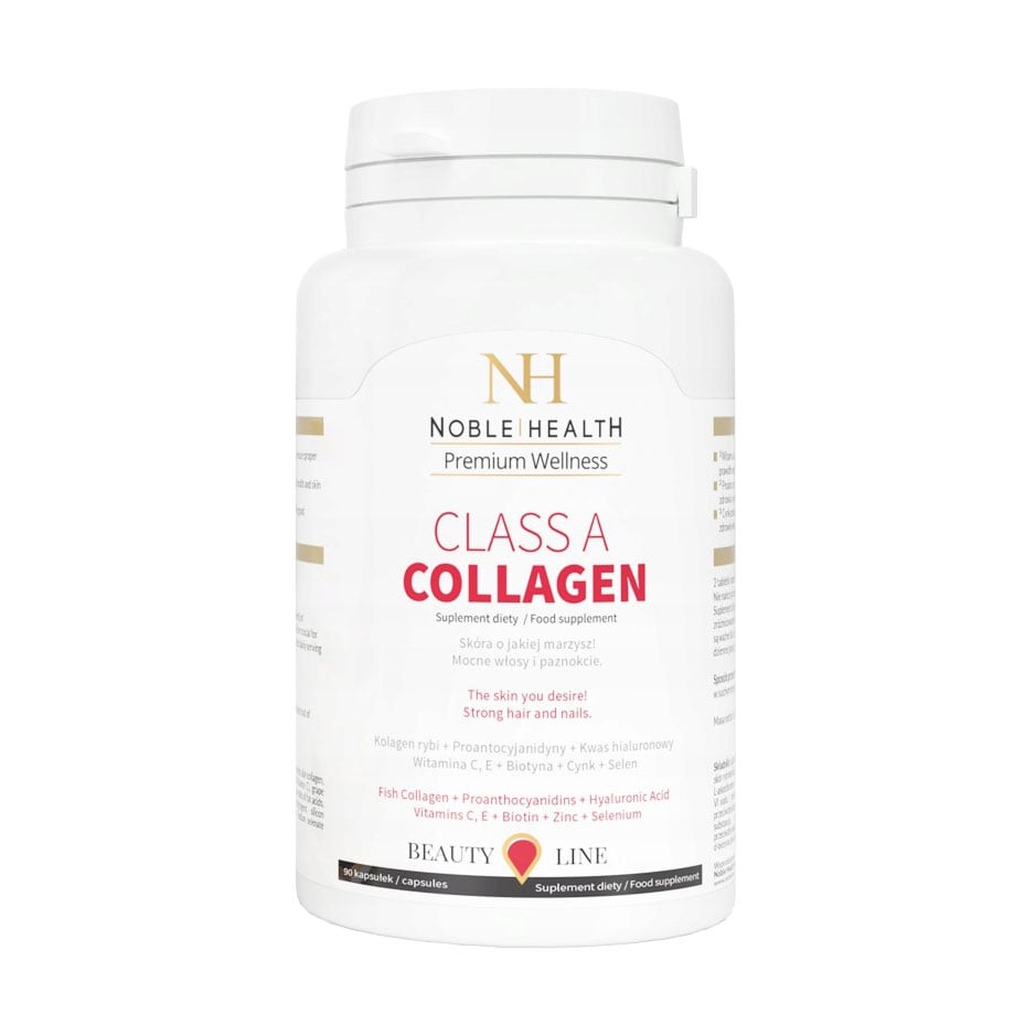 

Уцінка! Комплекс для догляду за тілом, обличчям та волоссям Noble Health Premium Wellness Collagen Class A, 90 капсул