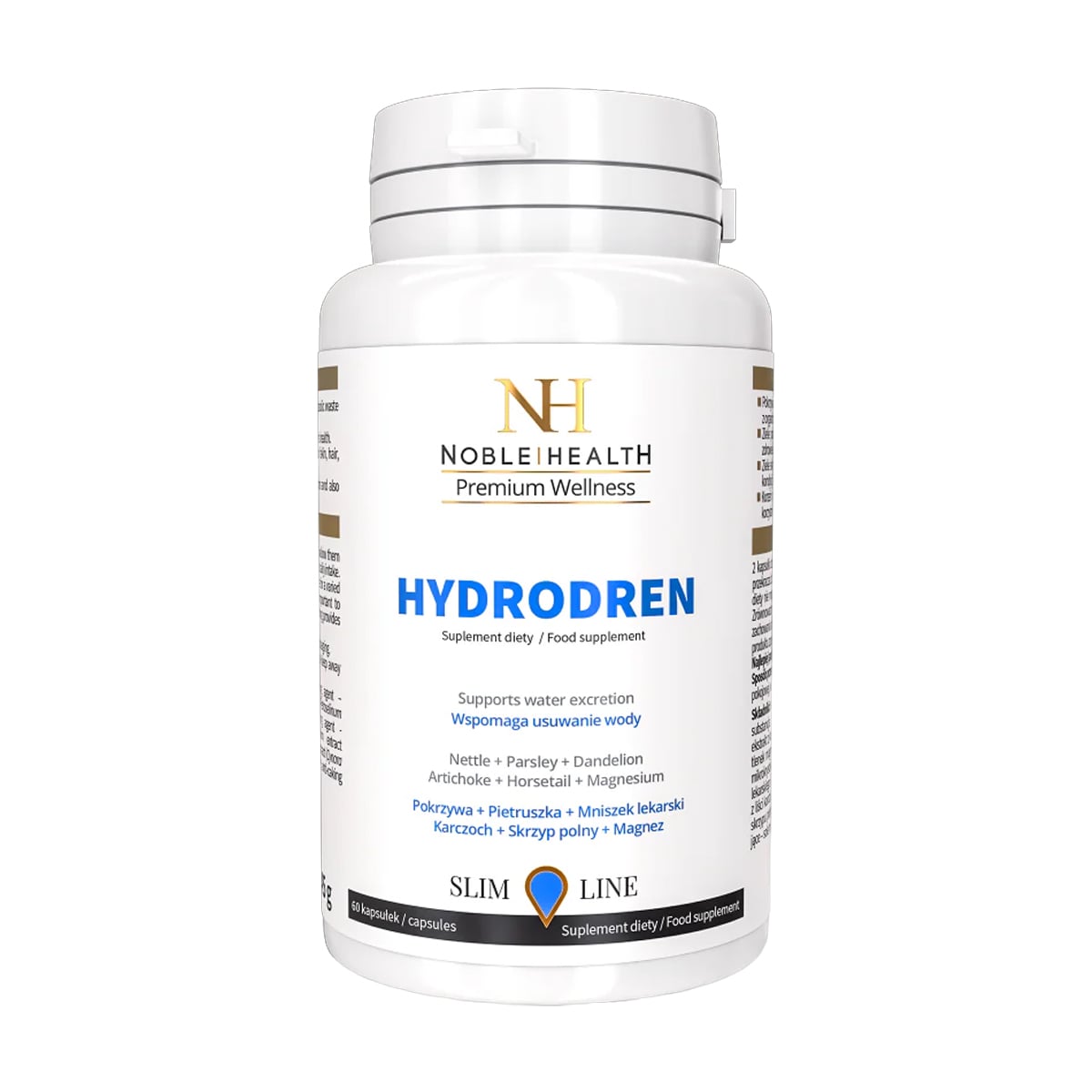 

Комплекс для схуднення Noble Health Slim Line Hydrodren, 60 капсул